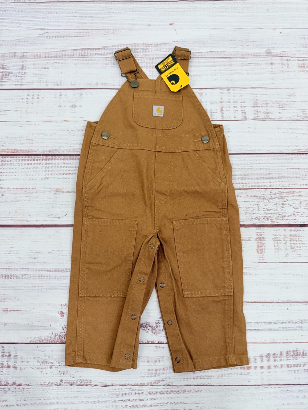 Carhartt 12 Months Canvas Bib Overalls New
